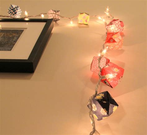 Origami Fairy Light Lanterns Mood Lighting For Cozy Etsy