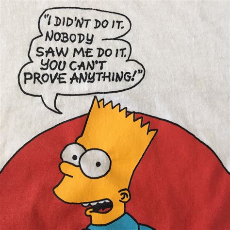 Vintage 90s Bart Simpson I Didnt Do It Screen Stars T-Shirt | Etsy