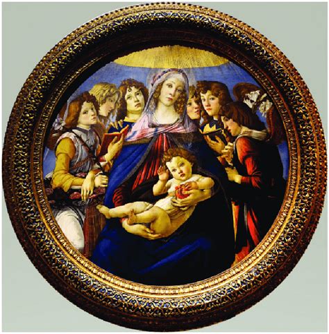 Madonna Of The Pomegranate 1487 By Sandro Botticelli Oil On Wood