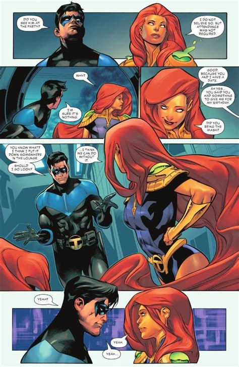 titans academy 1 2021 nightwing and starfire nightwing dc comics artwork