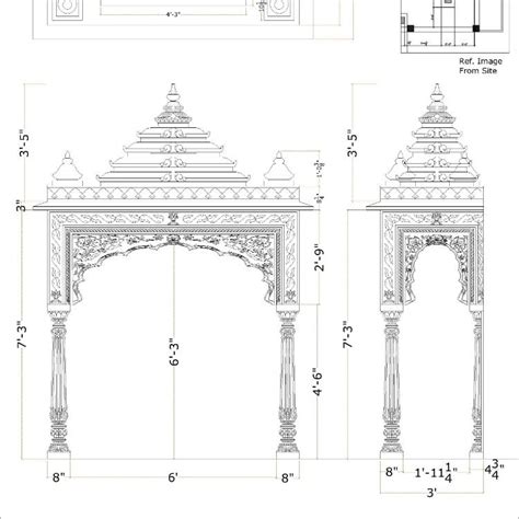 Mandir Drawing Temple Design For Home Mandir Design Indian Temple