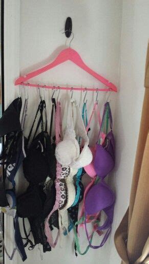 Diy Bra Organizer Literally Just Made This Using A Hanger And