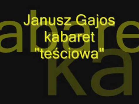 Gajos totiž celkem třikrát neprošel přijímacím řízením na herecký obor filmové. Janusz Gajos - teściowa - YouTube