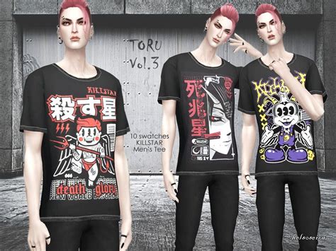 Sims 4 — Toru Vol 3 T Shirt By Helsoseira — Style Killstar Loose T