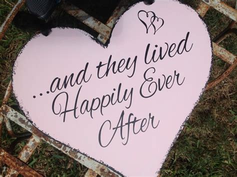 Items Similar To And They Lived Happily Ever After Heart Sign