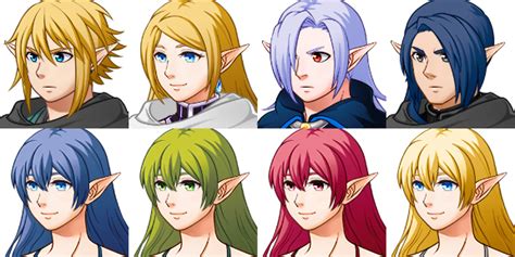 Rpg Maker Mv Faces The Legend Of Zelda Heroes By Justcre8ive22 On