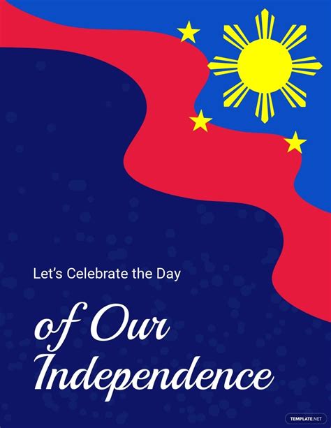 Philippines Independence Day Celebration Flyer Template In Publisher