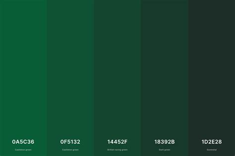 35 Best Green Color Palettes With Names And Hex Codes 2023