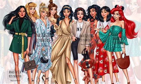 If Disney Princesses Were Modern Fashionistas • Geekspin