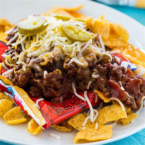 Frito Pie In A Bag Recipe Frito Pie Cooking Recipes Spicy Recipes