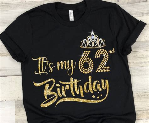 Its My 62nd Birthday T Shirt 62 Years Old 1958 Birthday Etsy
