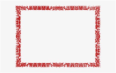 Red Certificate Border Png Png Image Transparent Png Free Download On