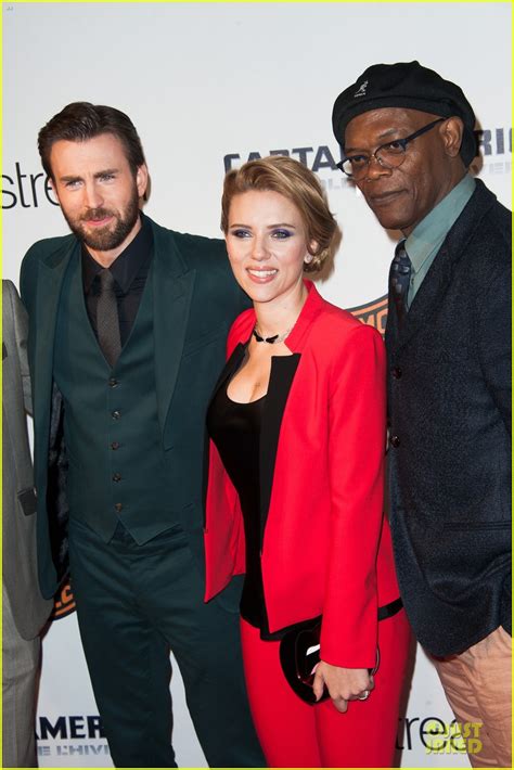Scarlett Johansson And Chris Evans Take Paris By Storm With Captain