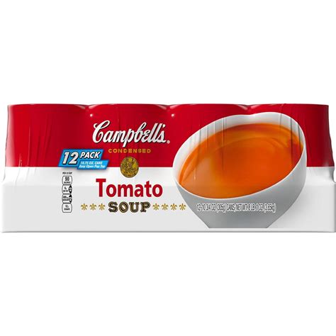 Campbells Condensed Healthy Low Fat Tomato Soup Can 12 Pack1075