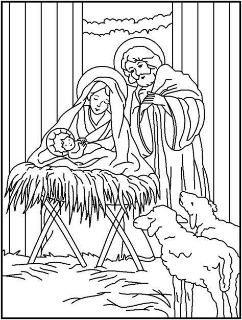 Free Christian Christmas Coloring Pages Coloring Pages