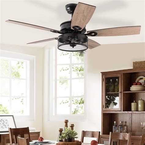 Buy Tangkula Farmhouse Ceiling Fan With Light Rustic Led Ceiling Fan