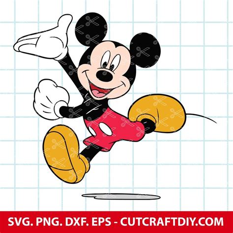 Mickey Mouse Svg Png Dxf Eps Cut Files For Cricut