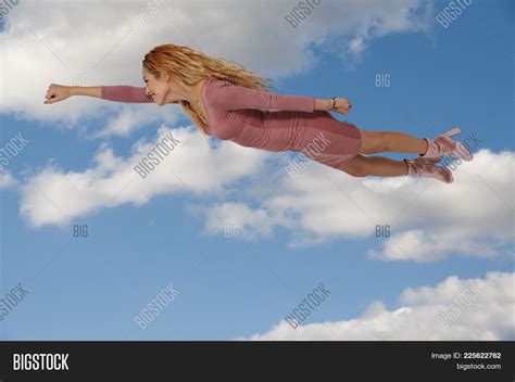 Falling Flying Woman Image And Photo Free Trial Bigstock