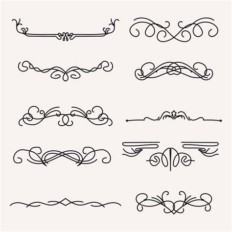 Art Nouveau Lines 193522 Vector Art At Vecteezy