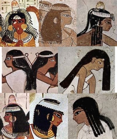 They usually had short hair but the ears were left visible. Bluendi: Ancient Egyptian Hairstyles