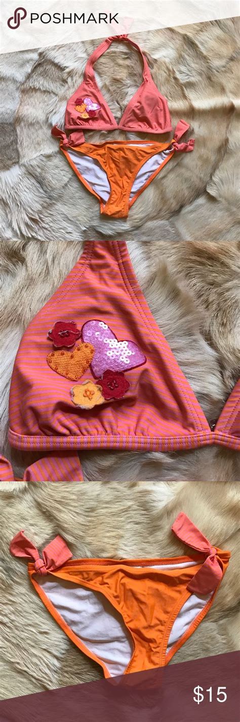 Little Hearts Bathing Suit Bathing Suits Tops Designs High Neck Bikinis