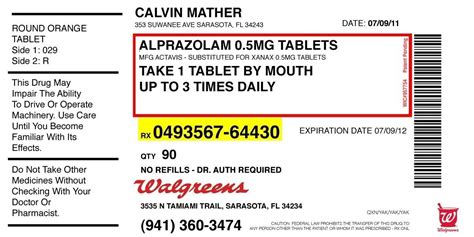 Get this prescription label template download for fun! Prescription Label Template Microsoft Word | printable ...