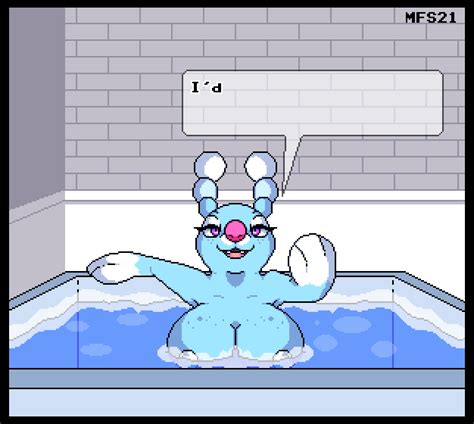 Rule 34 2021 Animated Annoyed Arm Support Bathing Bathtub Big Breasts Blinking Blue Body