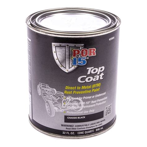 Por 15 45904 Quart Chassis Black Top Coat