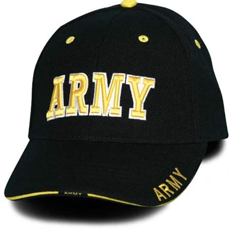 Black Army Baseball Hat Army Baseball Caps Military Hats