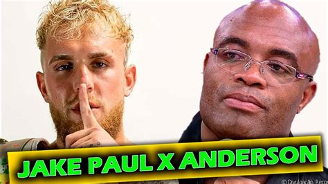 Anderson Silva X Jake Paul Deve Acontecer Em Outubro Youtube