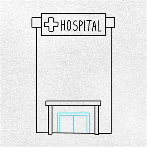 Easy Hospital Drawing Helloartsy