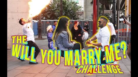 Proposing To Random People Will You Marry Me Challenge Prank Video Youtube