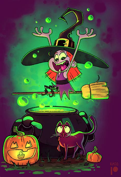 Bobby Przybylski Character Designer Halloween 2021 Witch And Cauldron