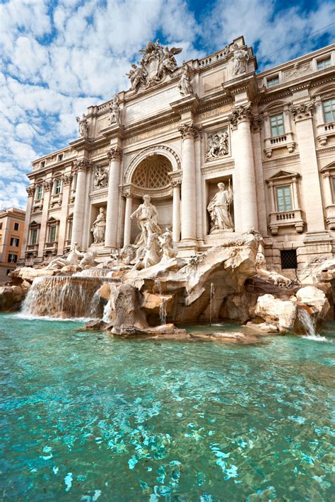 Trevi Fountain Rome Throw One Coin Means Youll Return