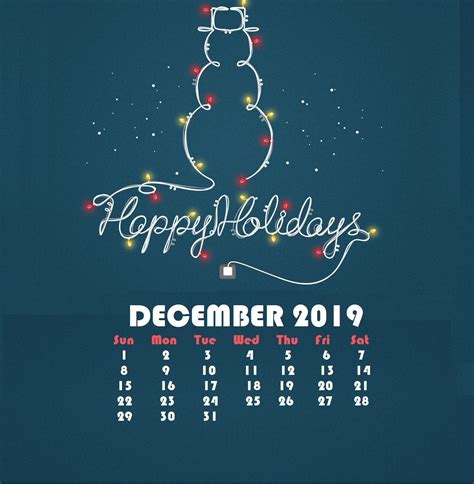 Iphone December 2019 Wallpaper Calendar Wallpaper Iphone Background