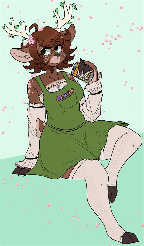 I Got A Commission Of My Trans Deer Girl In A Cute Dress That My
