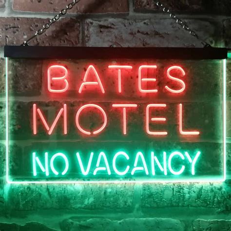 Bates Motel No Vacancy Led Neon Sign Neon Sign Led Sign Shop