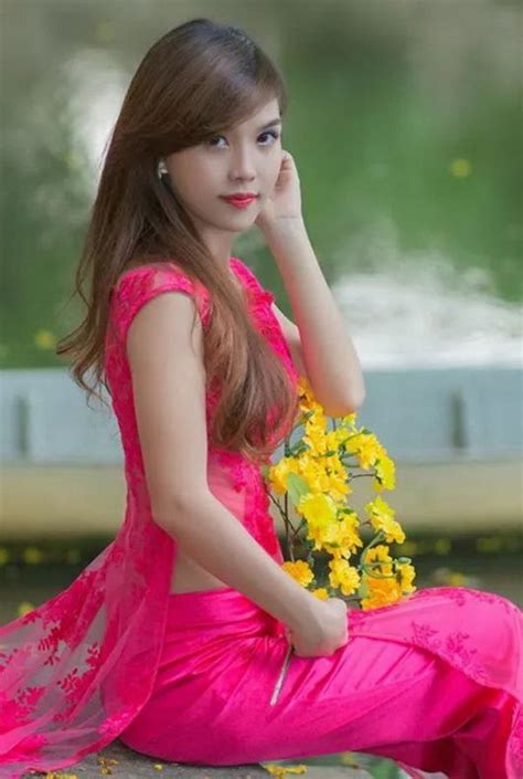Thiếu Nữ áo Dài Hồng Beleza Asiática Mulher Asiática Fotos De Mulheres Bonitas