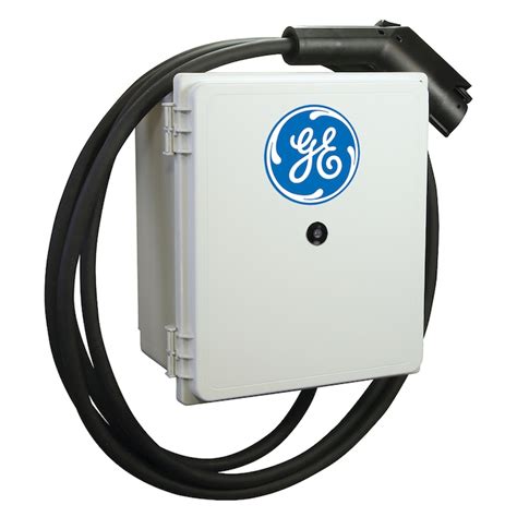 Ge Durastation Level 2 30 Amp Wall Mounted Single Electric Car Charger
