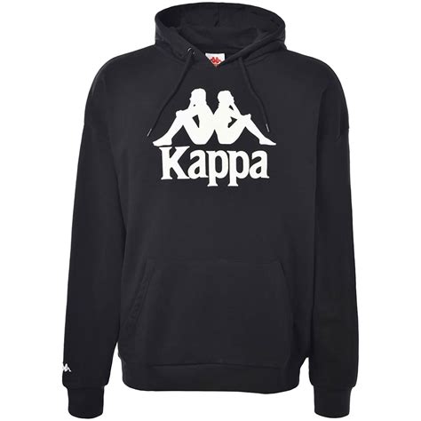 Kappa Tenax Mens Retro Hooded Sweater In Black