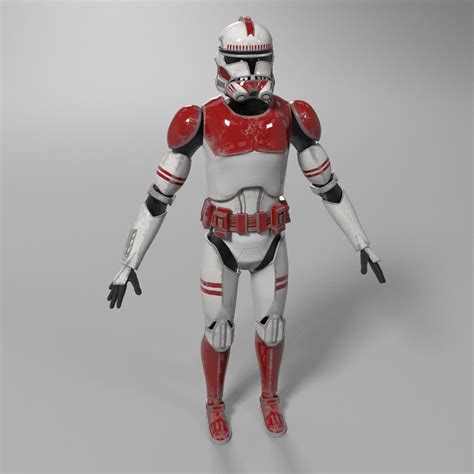 3d Model Star Wars Clone Trooper Cgtrader