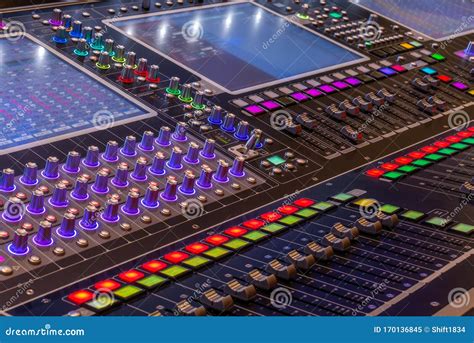 Director And Dj Console Stock Image Image Of Studio 170136845