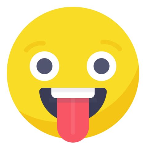 Funny Tongue Emoji Png Clipart Png Mart
