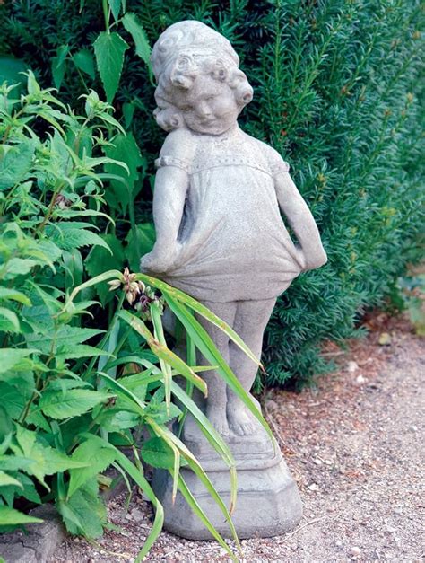 garden sculptures victorian girl stone statue uk garden and outdoors