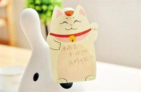 2020 Japanese Lucky Cat Beckoning Maneki Neko Post It Memo Bookmark