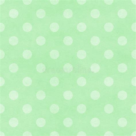 Green Polka Dot Pattern On Textured Paper Stock Illustration