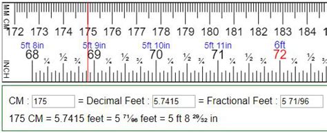 Convert Feet To Cm Centimeters To Feet