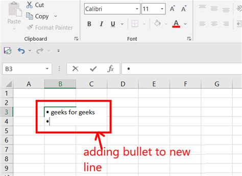 How To Insert Bullet Points In Excel Quick And Top Ways GeeksforGeeks