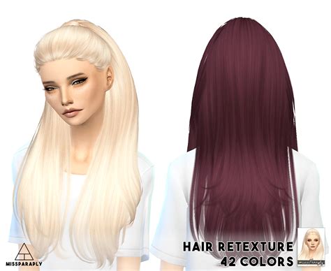 Sims 4 Hairs Miss Paraply Nightcrawler`s Break Free Hairstyle Retextured