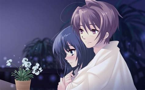 Gf And Bf Anime Wallpapers Images Couple Animation Photos